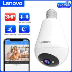 3MP WIFI Bulb Security Camera