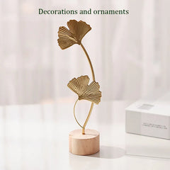 1pcs Golden Ginkgo Leaf