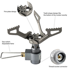Mini Titanium Camping Gas Burner