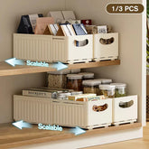 1/3PCS Retractable Drawer Organizer