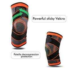 Knee Compression Sleeve with Adjustable Straps for Running Working Out and Sports Wearing Hiking Soccer Basketball Running Sport