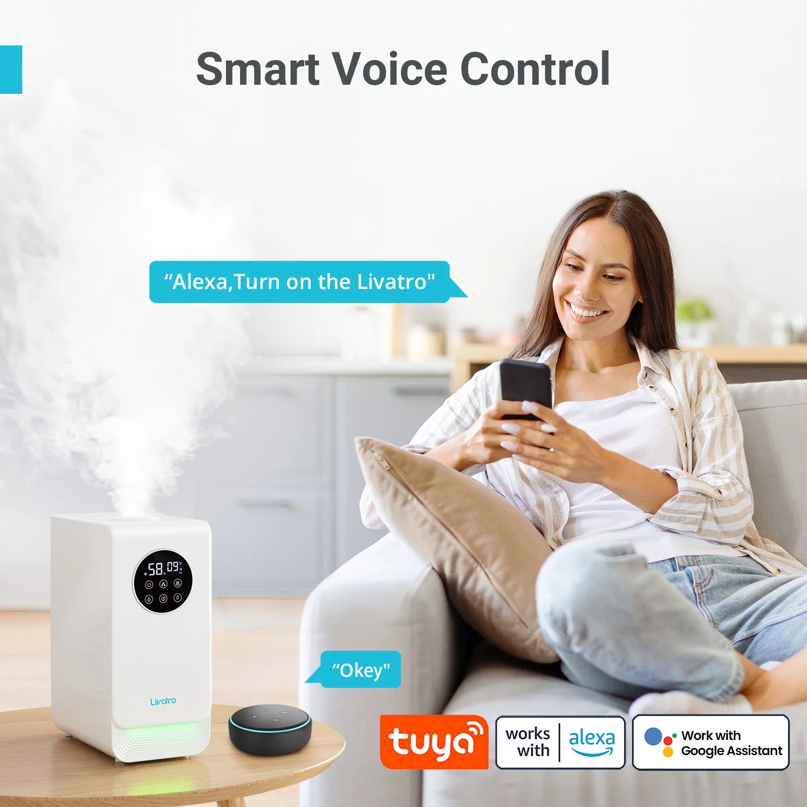6L Smart Warm & Mist Humidifier
