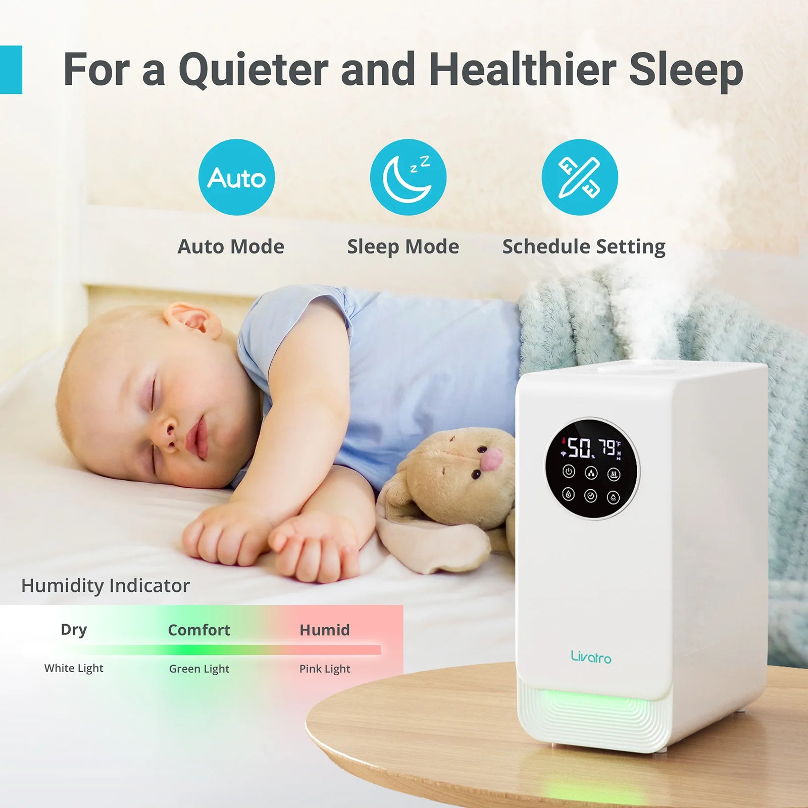 6L Smart Warm & Mist Humidifier