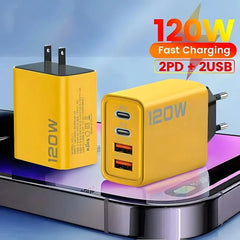 4 Ports  USB Type C Charger