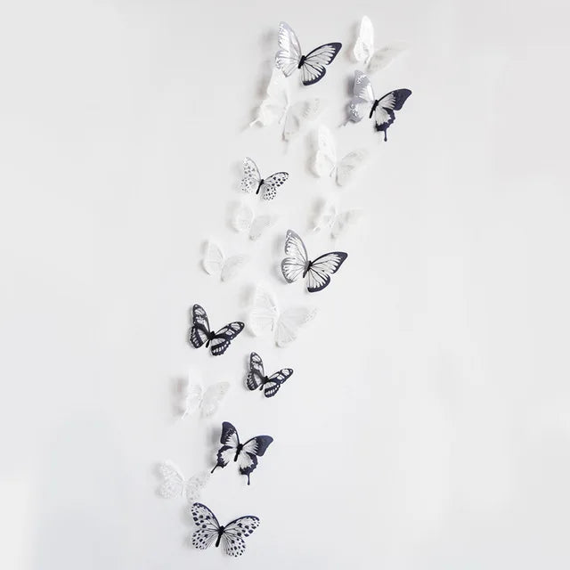 18pcs/lot Crystal Butterflies