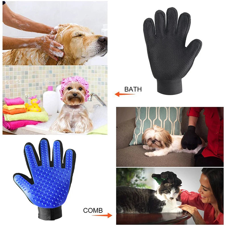 Silicone Pet  Grooming Gloves