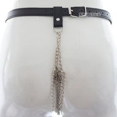 Adjustable Black female Chastity Belt