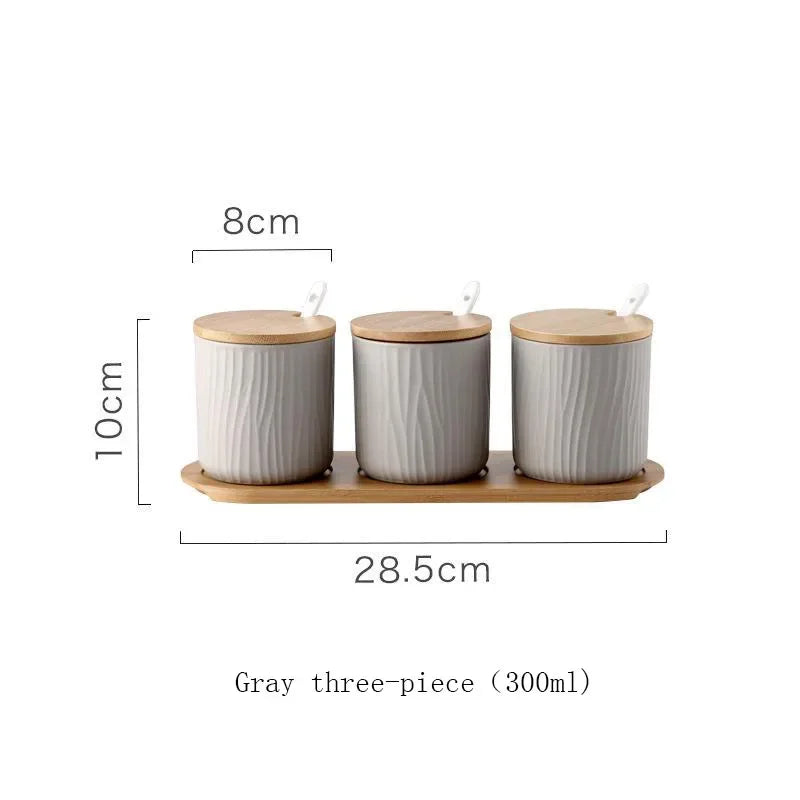 Nordic Ceramic Seasoning Jar