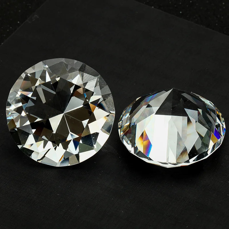 Crystal Diamond Shaped Paperweight