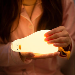 Cute Silicone Duck Lying Night