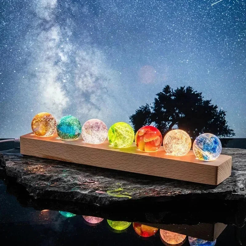 Fantasy Colorful Glass Star Ball