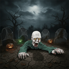 Electric Halloween Crawling Zombie