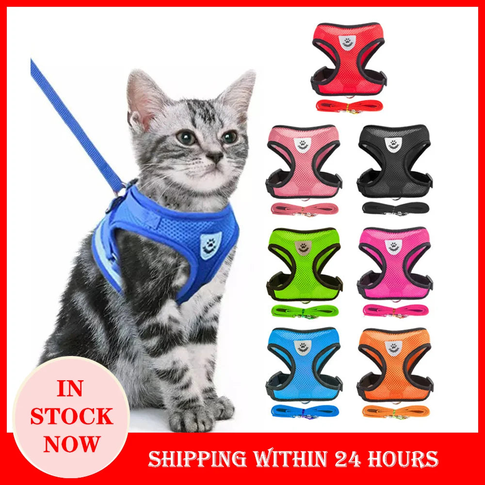 Cat Adjustable  Harness Vest