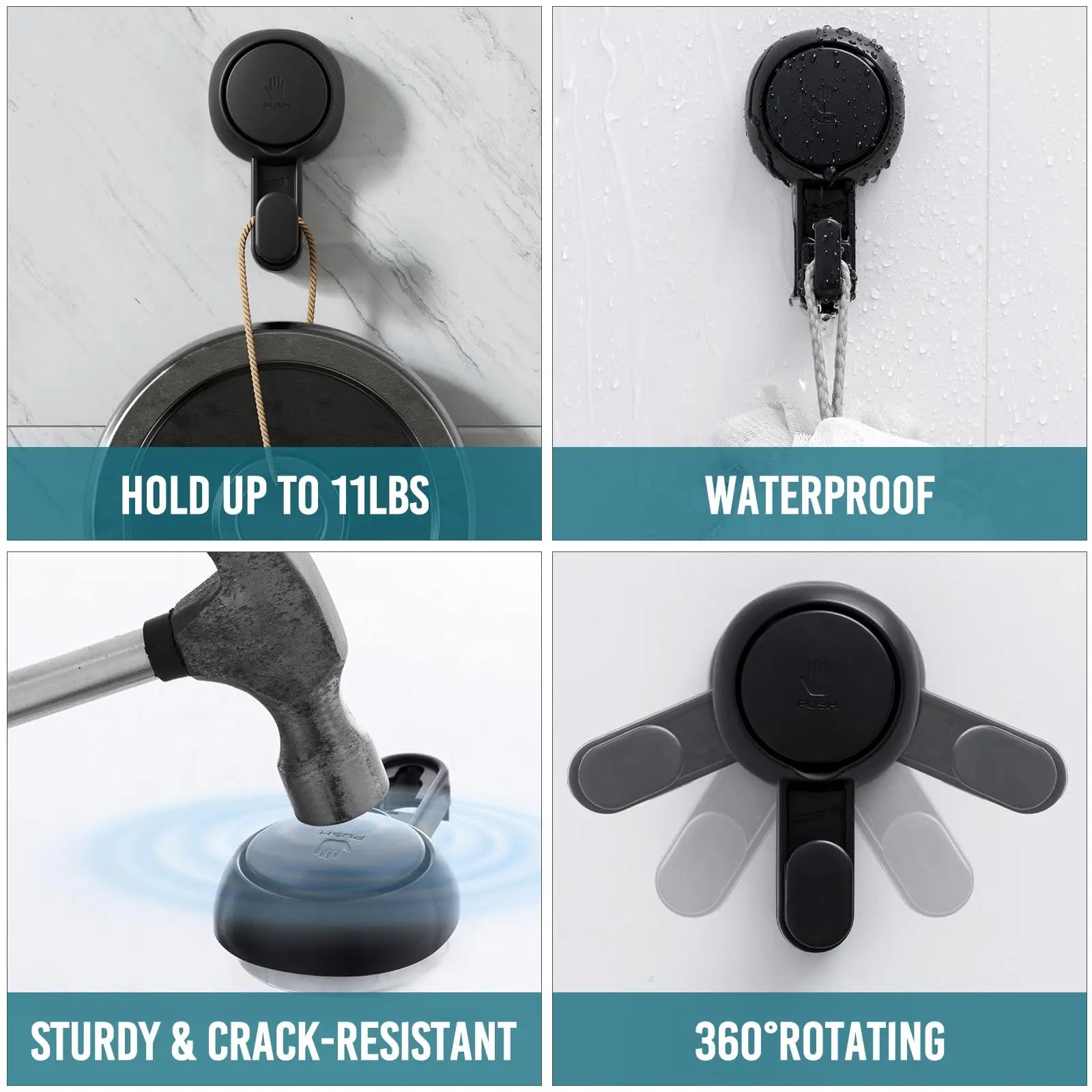 Vacuum Suction Cup Hooks