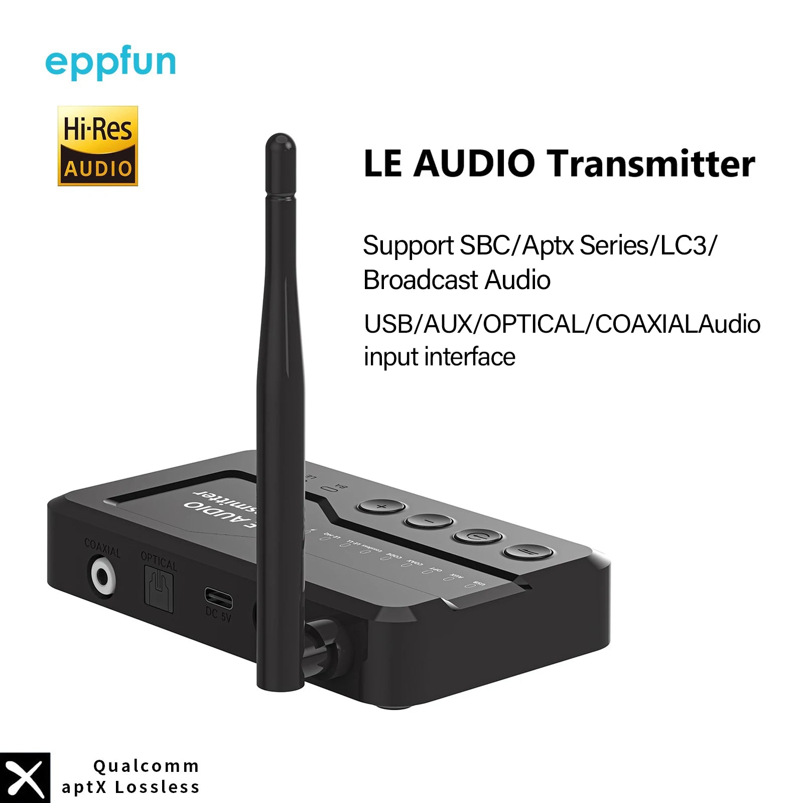 Bluetooth 5.4 Audio Transmitter