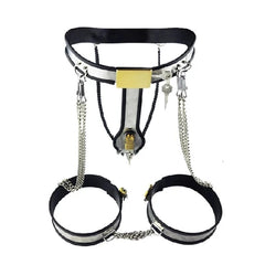 Metal chastity belt for female