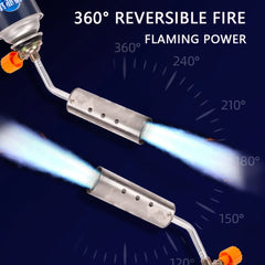 Adjustable Flame Gas Lighters Ignition Head with Reverse Use Kitchen Jet Blow Torch Lighter for BBQ Butane Lighter