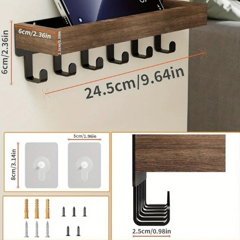Fashionable Wooden Key Rack