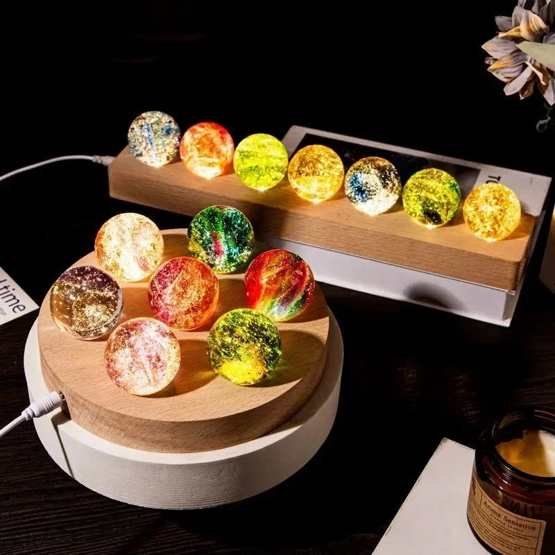 Fantasy Colorful Glass Star Ball