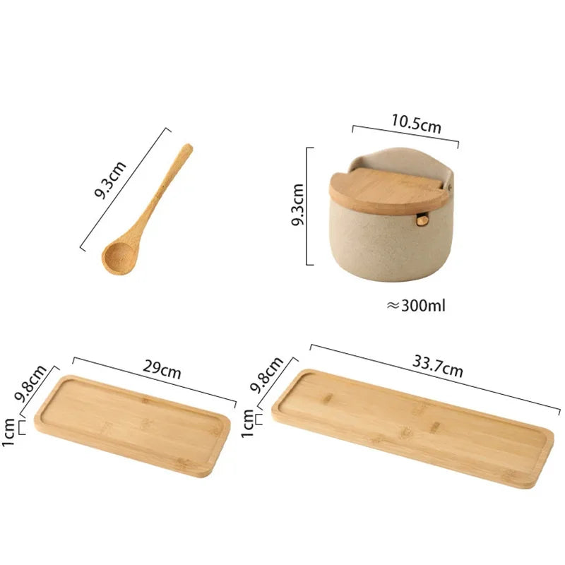 Japanese Style Ceramic Seasoning Jar