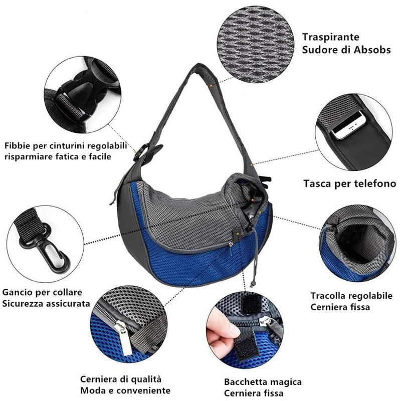 Reflective Breathable Mesh Pet Bag