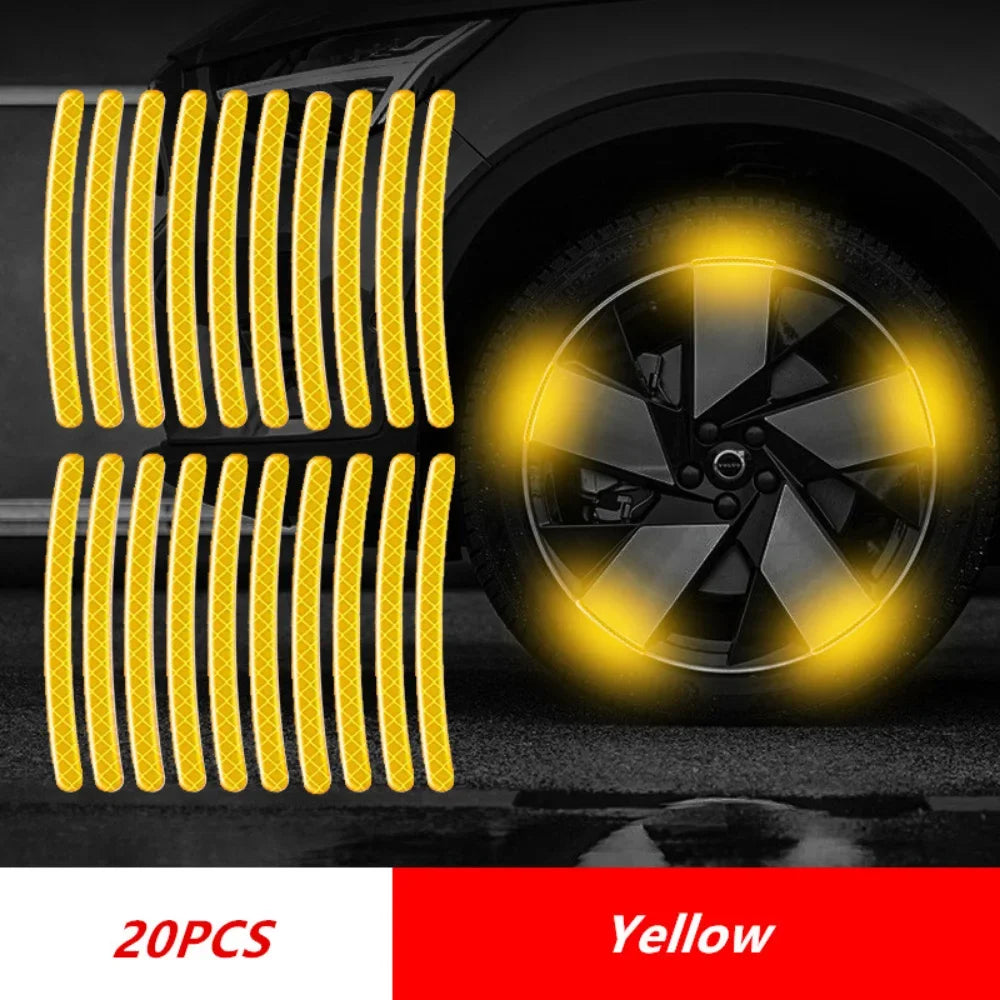 Car Wheel Hub Reflective Stripes