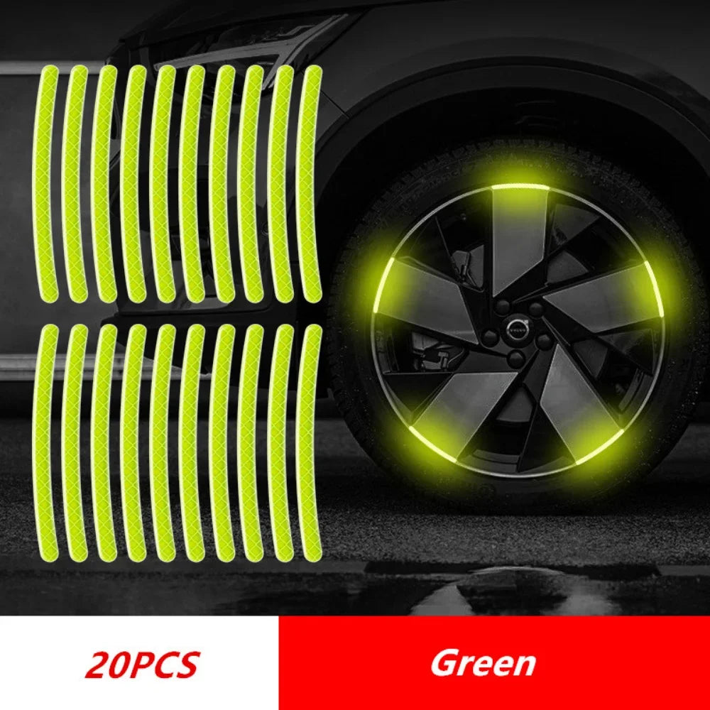 Car Wheel Hub Reflective Stripes