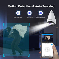 3MP WIFI   Bulb Security Camera