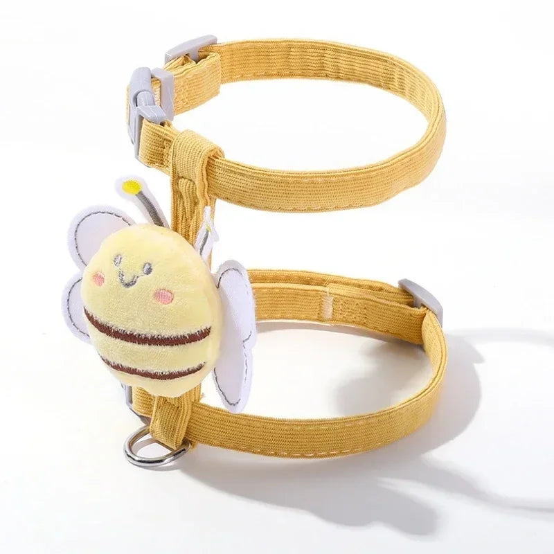 Cat Harness Leash Collar Set