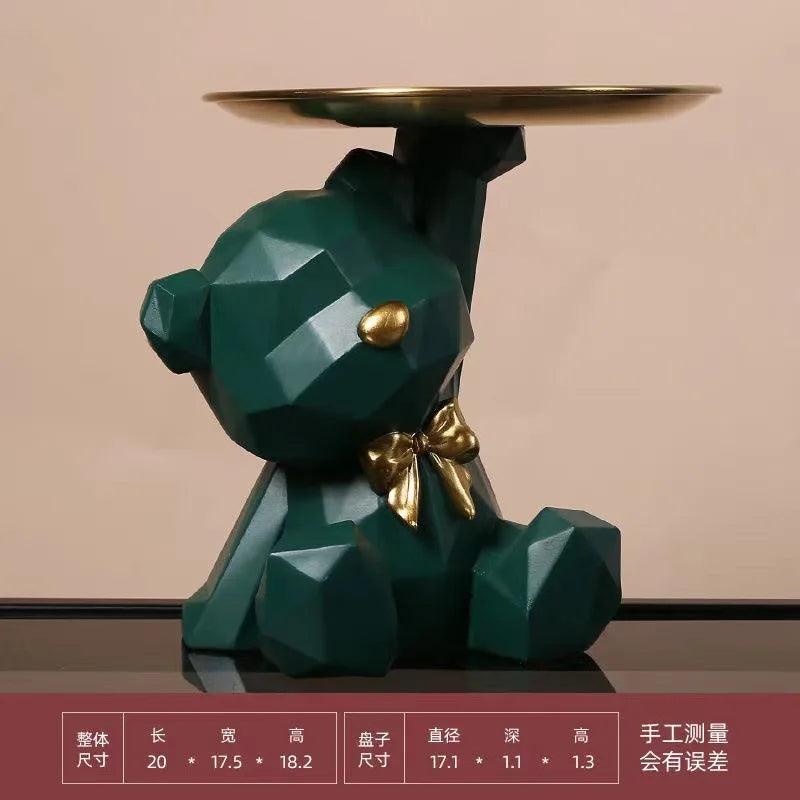 Resin Geometric Bear