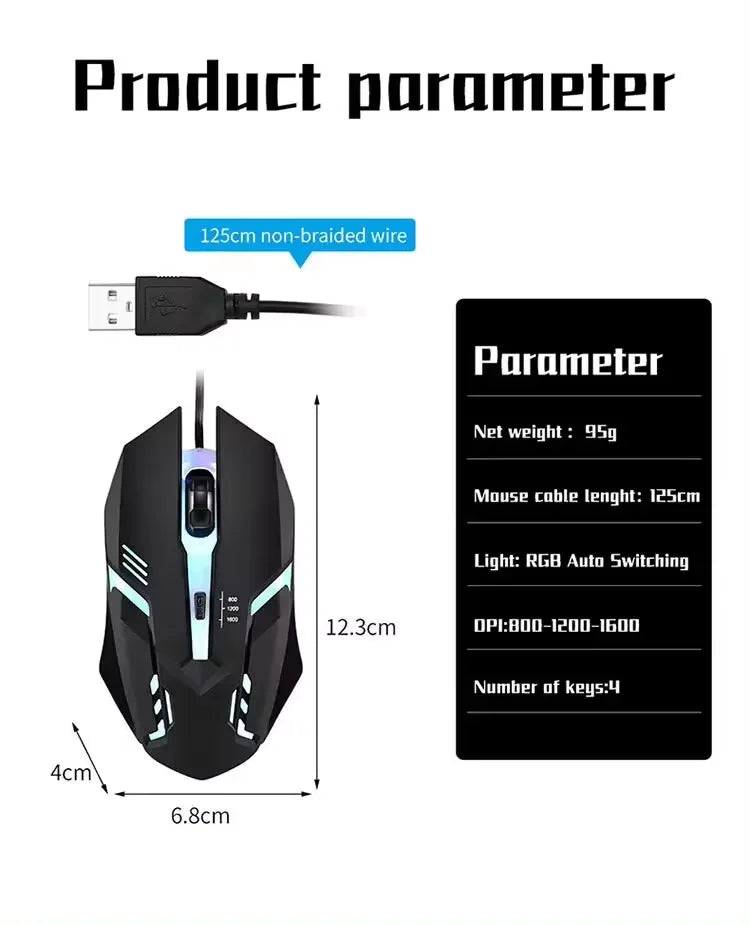 USB Wired Gaming Mouse