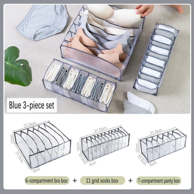 Foldable underwear organizer