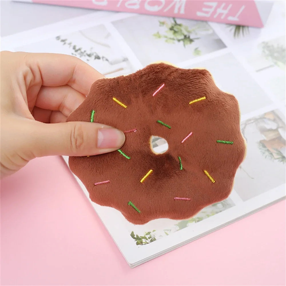Soft Donuts Plush Dog Toy