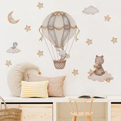 Animals Bear Rabbits Wall Stickers