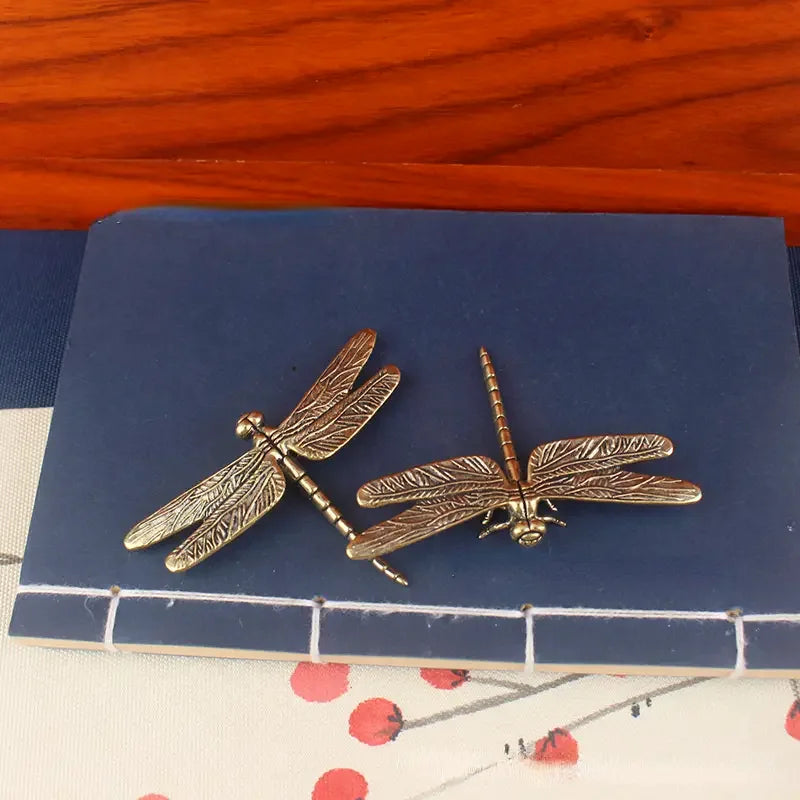 Vintage Brass Dragonfly Figurine