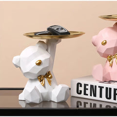 Resin Geometric Bear