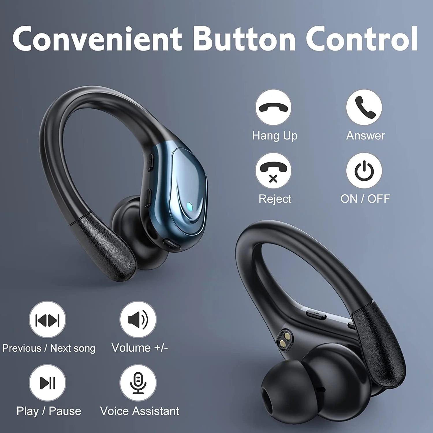 Stereo Buttons Wireless Headphones
