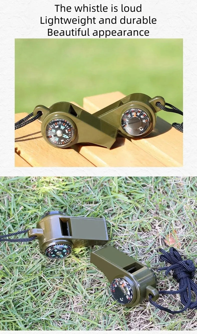 Survival Whistle with Compass