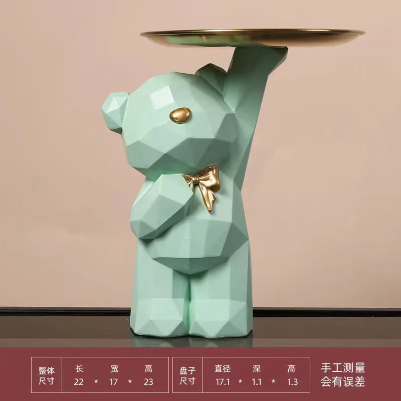 Resin Geometric Bear