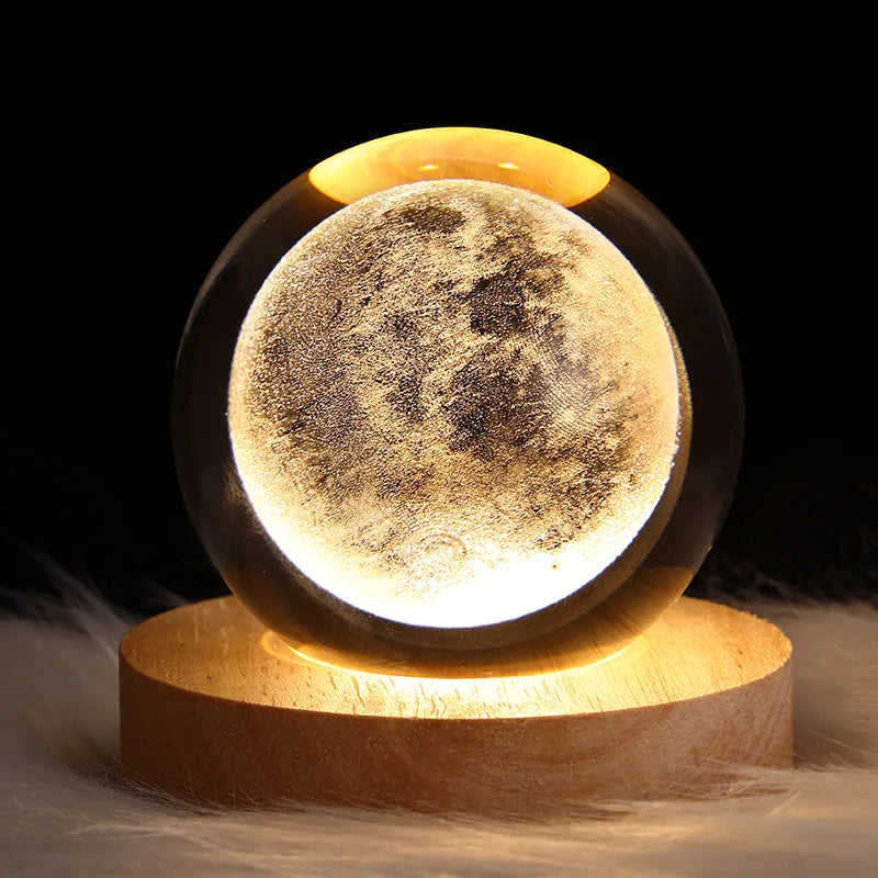 USB  Crystal Ball Table Lamp