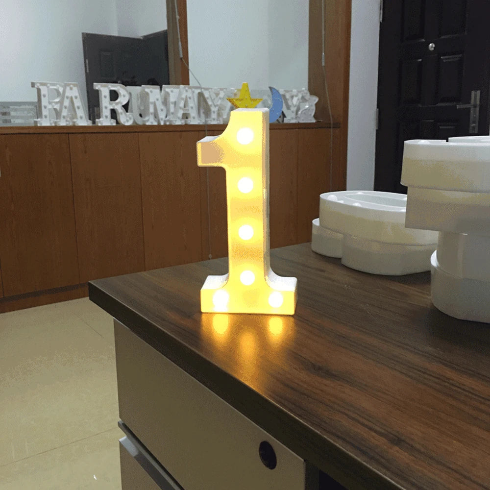 Luminous Number Lamp