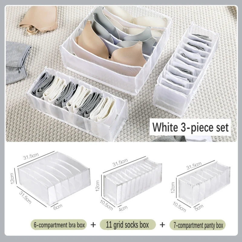 Foldable underwear organizer