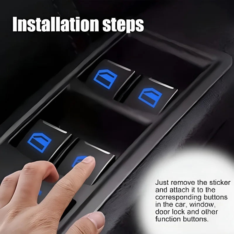 Car Function Button Switch  Sticker