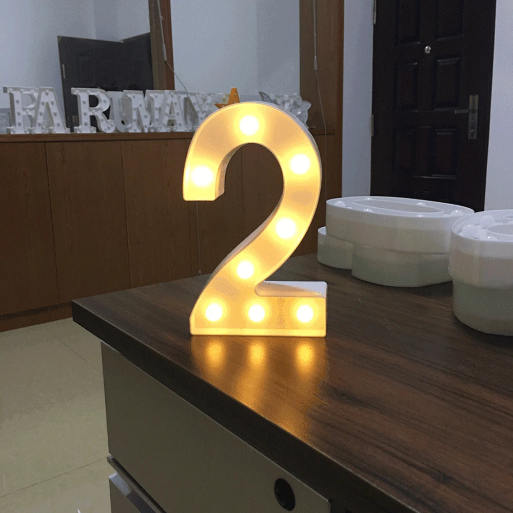 Luminous Number Lamp