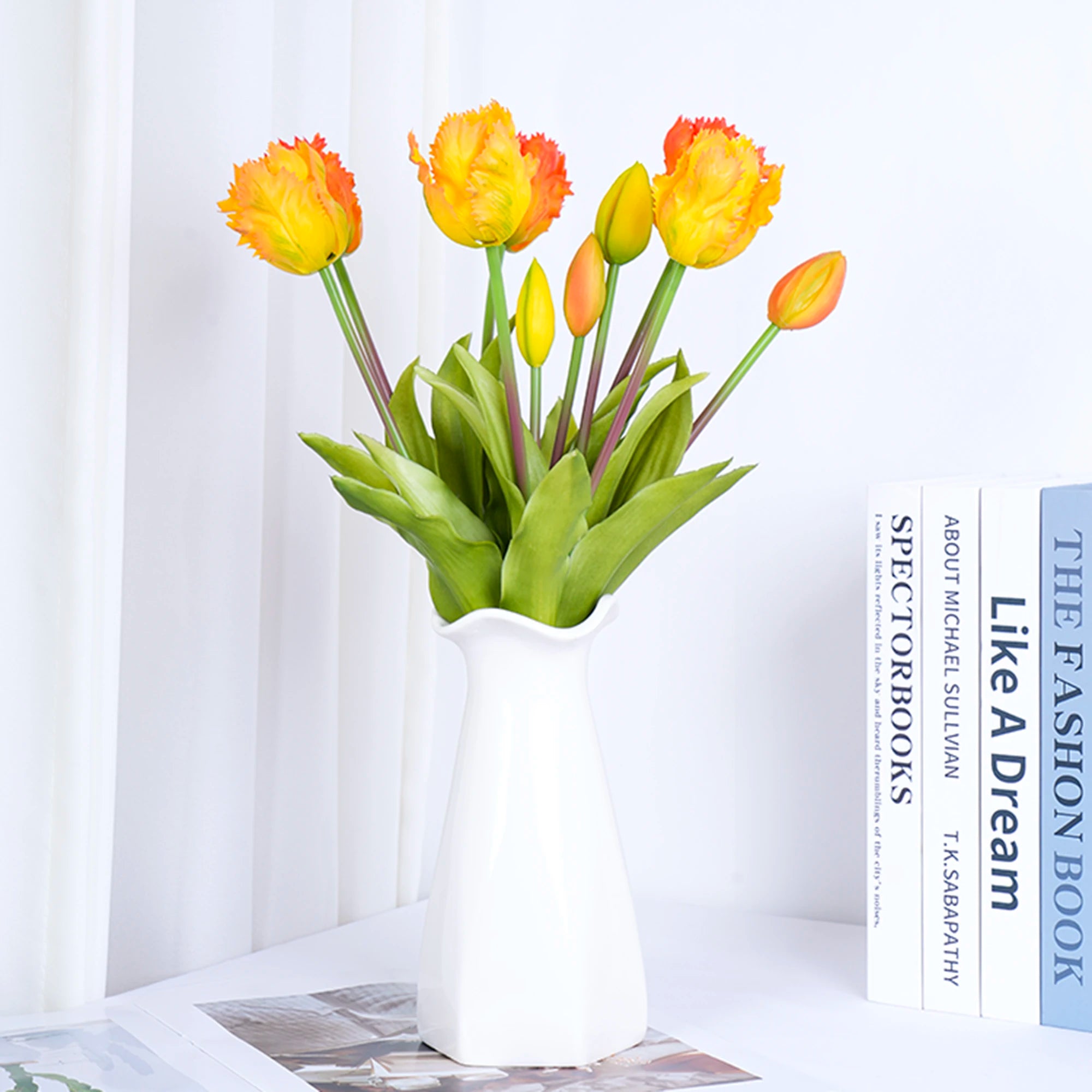 Silicone Artificial  Tulip