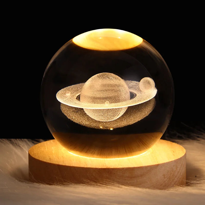 USB  Crystal Ball Table Lamp