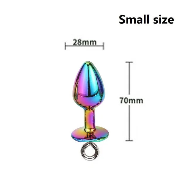 Small Medium Large Butt plug Pearl Nipple Clamps