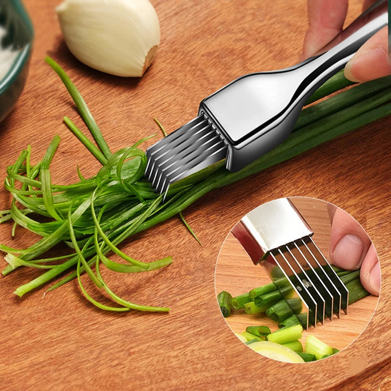 Green Onion  Chopped  Knife