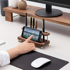 Walnut Wood Desk Organizer