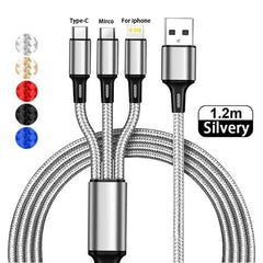 3 In 1 USB  Fast Charging Cable